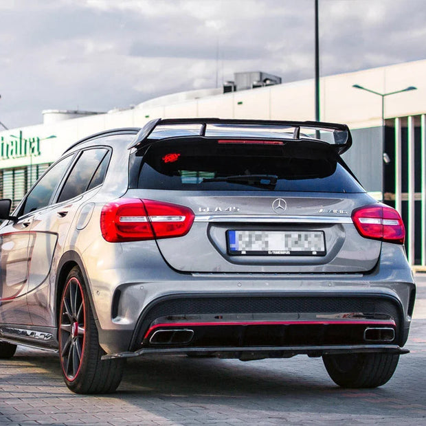 Maxton Design Rear Splitter Vertical Bars Mercedes-benz GLA 45 AMG SUV X156 Pre-facelift 14-17