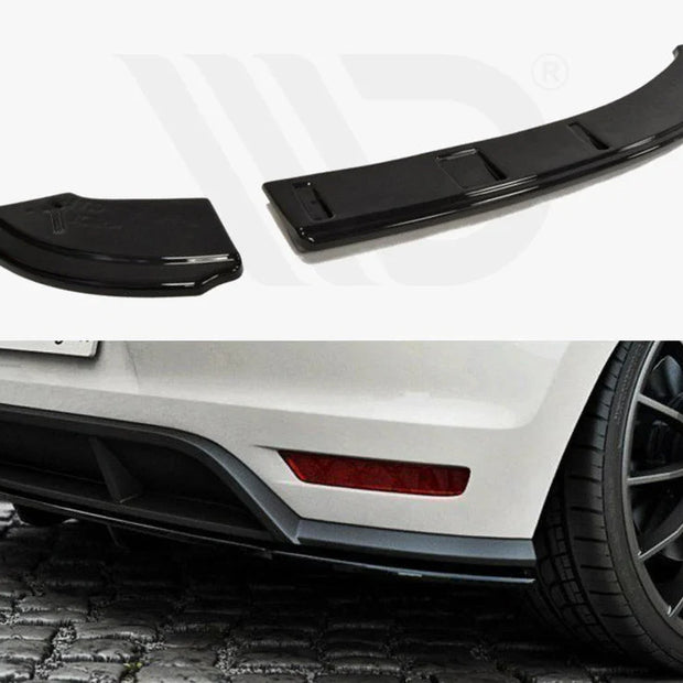 Maxton Design Rear Splitter Volkswagen Polo MK5 GTI Facelift With A Vertical BAR 15-17