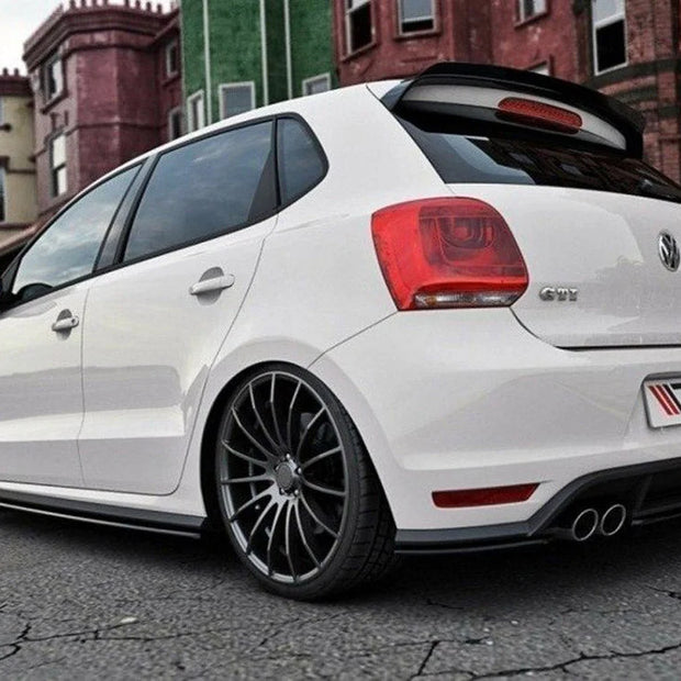 Maxton Design Rear Splitter Volkswagen Polo MK5 GTI Facelift With A Vertical BAR 15-17
