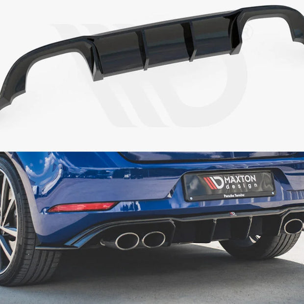 Maxton Design Rear Valance V.3 Volkswagen Golf 7 R Facelift 17-19