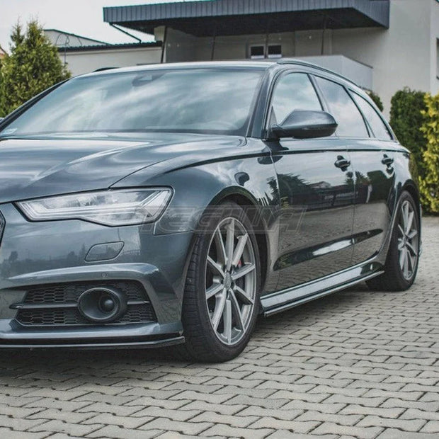 Maxton Design Side Skirt Diffusers Audi S6 A6 S-line C7 Facelift