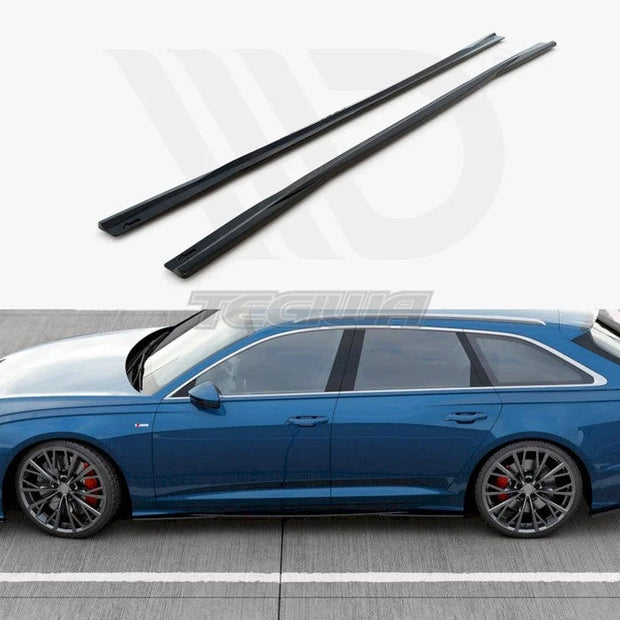 Maxton Design Side Skirt Diffusers Audi S6 A6 S-line C8 2019-
