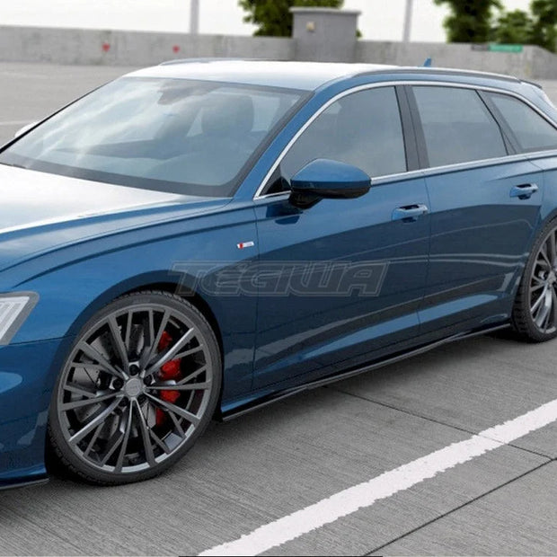 Maxton Design Side Skirt Diffusers Audi S6 A6 S-line C8 2019-