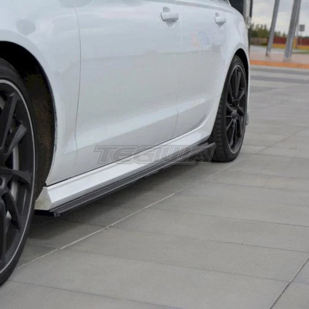 Maxton Design Side Skirts Diffusers Audi A6 C7 S-line S6 C7 Facelift 14-18