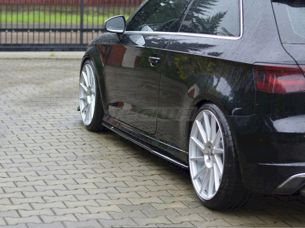 Maxton Design Side Skirts Diffusers Audi S3 A3 S-line 8V 8V FL Hatchback