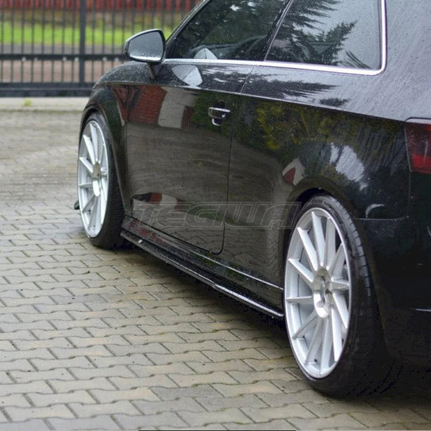 Maxton Design Side Skirts Diffusers Audi S3 A3 S-line 8V 8V FL Hatchback