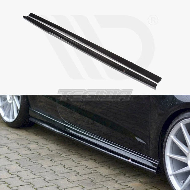Maxton Design Side Skirts Diffusers Audi S3 A3 S-line 8V 8V FL Hatchback