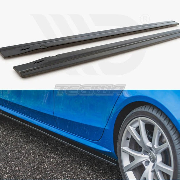 Maxton Design Side Skirts Diffusers Audi S4 A4 A4 S-line B8 B8 Facelift 09-15