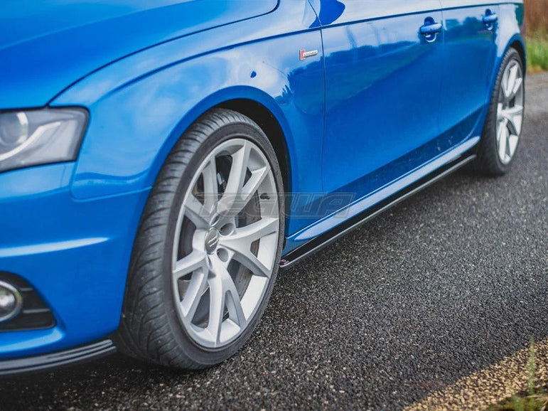 Maxton Design Side Skirts Diffusers Audi S4 A4 A4 S-line B8 B8 Facelift 09-15