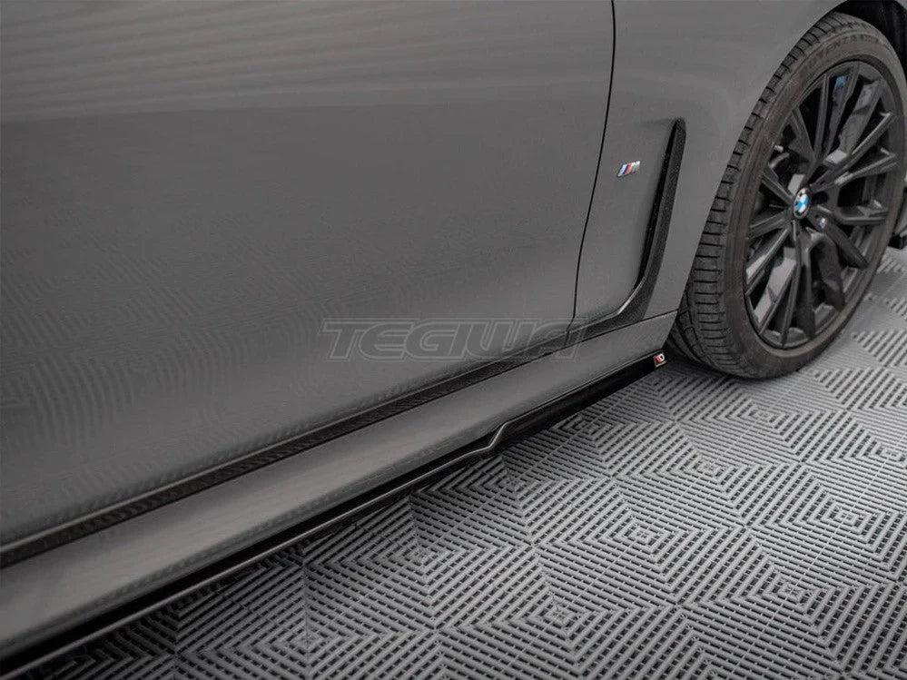 Maxton Design Side Skirts Diffusers BMW 7-Series G11 M-pack Facelift 2019-