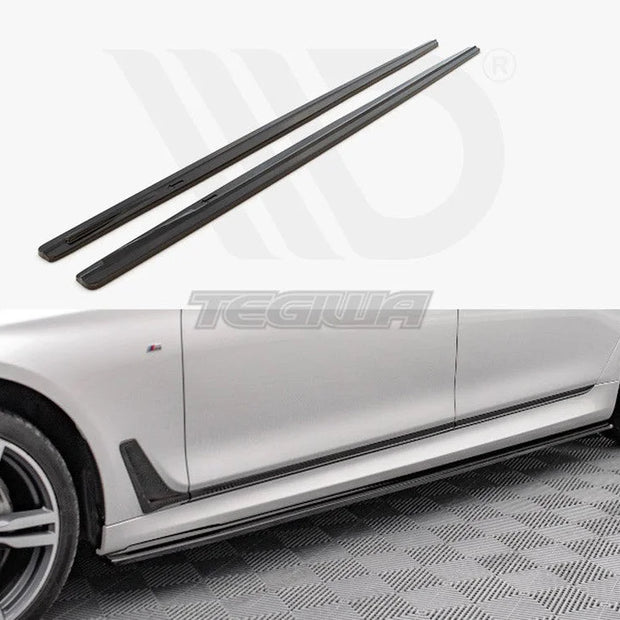 Maxton Design Side Skirts Diffusers BMW 7-Series Long M-pack G12 2015-