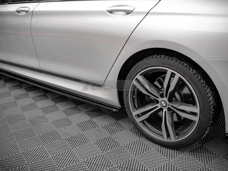 Maxton Design Side Skirts Diffusers BMW 7-Series Long M-pack G12 2015-
