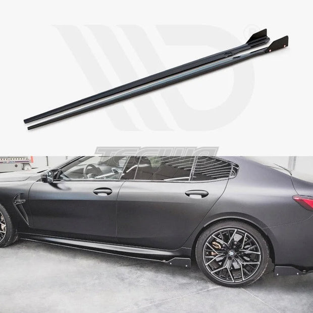 Maxton Design Side Skirts Diffusers +flaps V.1 BMW 8 Series GRAN Coupe M-pack G16 2019-