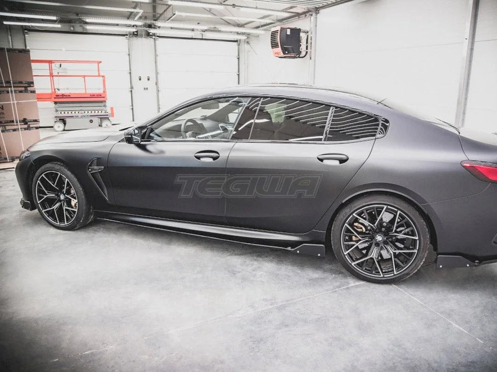 Maxton Design Side Skirts Diffusers +flaps V.1 BMW M8 GRAN Coupe F93 2019-