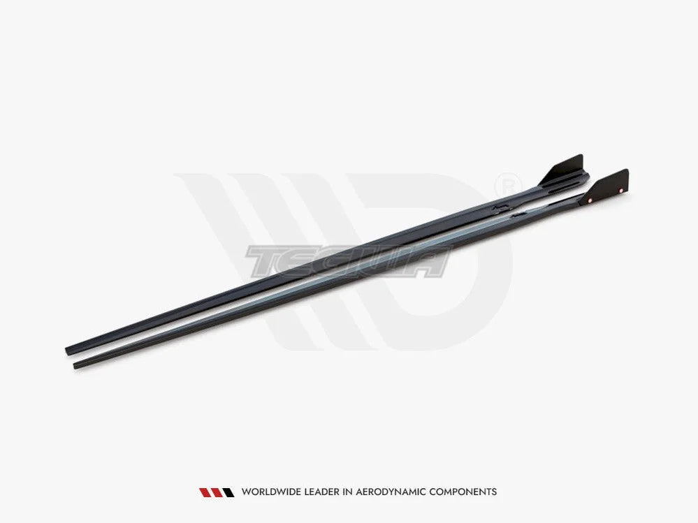 Maxton Design Side Skirts Diffusers +flaps V.1 BMW M8 GRAN Coupe F93 2019-