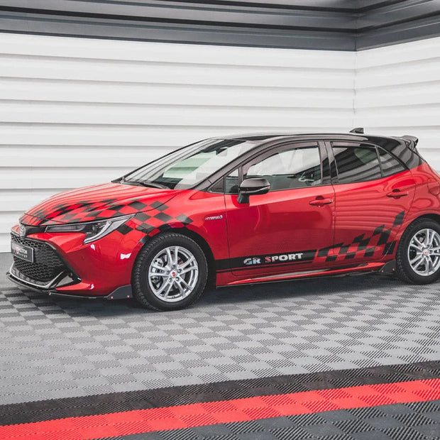 Maxton Design Side Skirts Diffusers +flaps V.1 Toyota Corolla GR Sport Hatchback XII 2019-