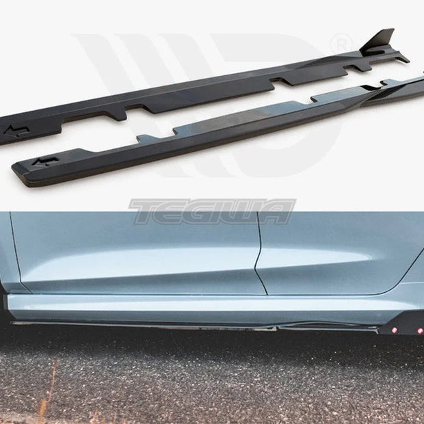 Maxton Design Side Skirts Diffusers +flaps V.2 Ford Fiesta MK8 ST ST-Line 2017-