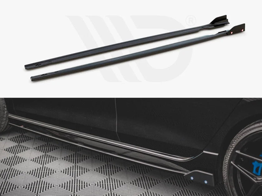 Maxton Design Side Skirts Diffusers +flaps V.2 Volkswagen Golf R MK8 20-