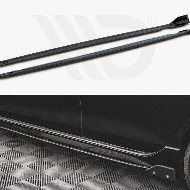 Maxton Design Side Skirts Diffusers +flaps V.2 Volkswagen Golf R MK8 20-