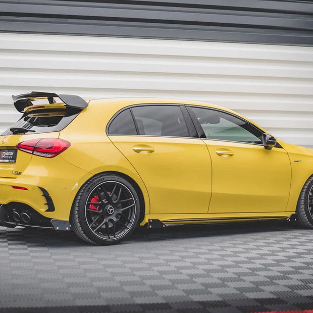 Maxton Design Side Skirts Diffusers +flaps V2 Mercedes AMG A45 S 2019-