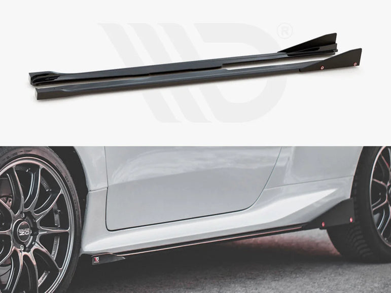 Maxton Design Side Skirts Diffusers +flaps V2 Toyota GR Yaris MK4 2020-