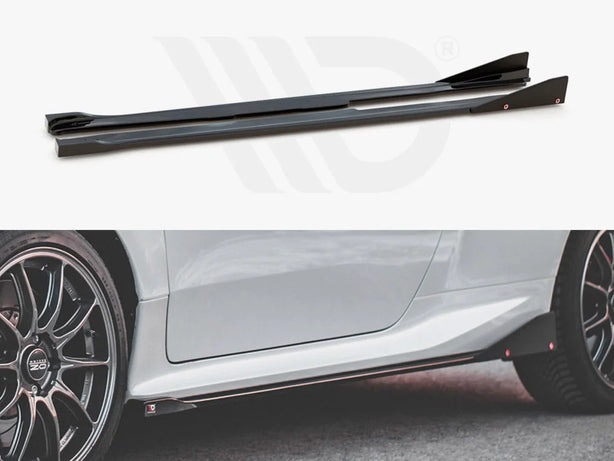 Maxton Design Side Skirts Diffusers +flaps V2 Toyota GR Yaris MK4 2020-