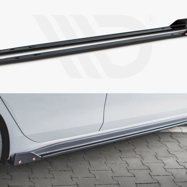 Maxton Design Side Skirts Diffusers +flaps V2 Volkswagen Golf 8 GTI GTI Clubsport R-line 20-