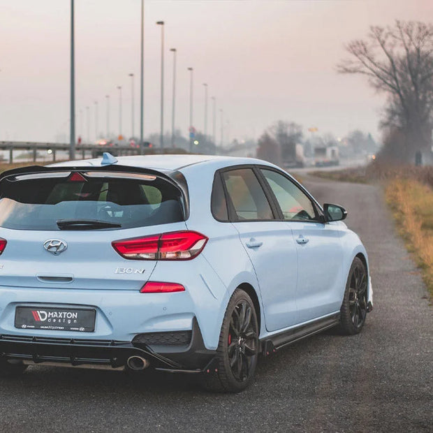 Maxton Design Side Skirts Diffusers +flaps V5 Hyundai I30 N MK3 FL Hatchback fastback 2017-