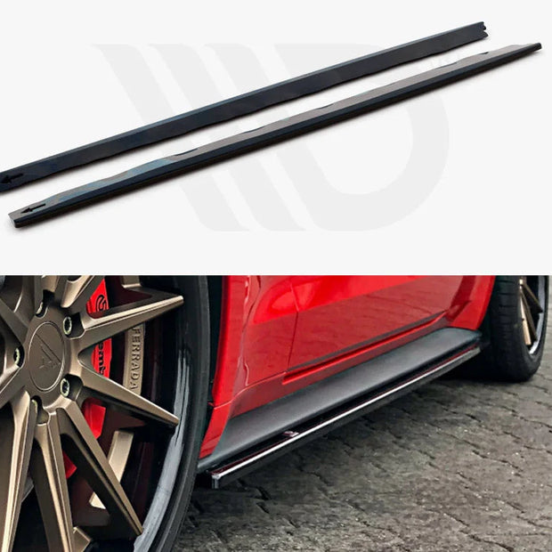 Maxton Design Side Skirts Diffusers Ford Mustang MK6 Facelift 2017-