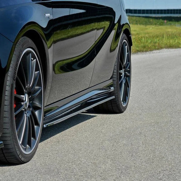 Maxton Design Side Skirts Diffusers Mercedes A W176 AMG Facelift 15-18