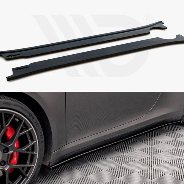 Maxton Design Side Skirts Diffusers Porsche 911 Carrera 4S 992 2019-