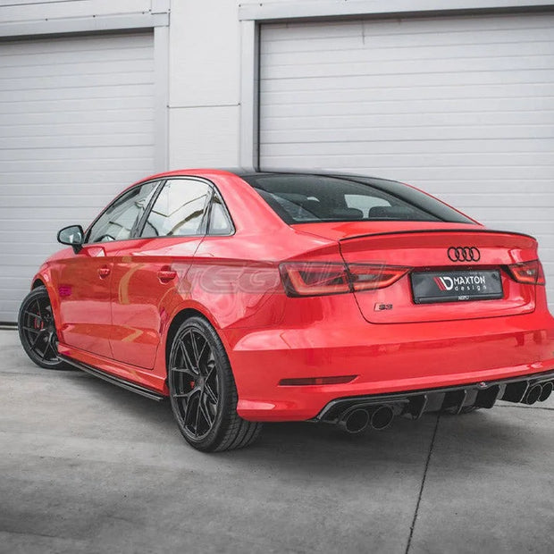 Maxton Design Side Skirts Diffusers V.1 Audi S3 A3 S-line 8V 8V FL Sedan 17-20