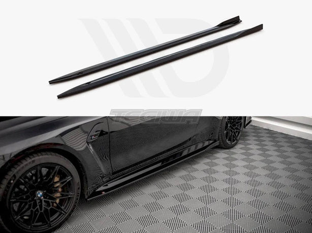 Maxton Design Side Skirts Diffusers V.1 BMW M4 G82 2021-