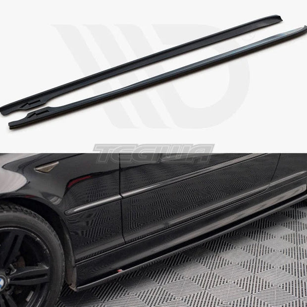 Maxton Design Side Skirts Diffusers V.2 BMW 3-Series Coupe M-pack E46 99-05