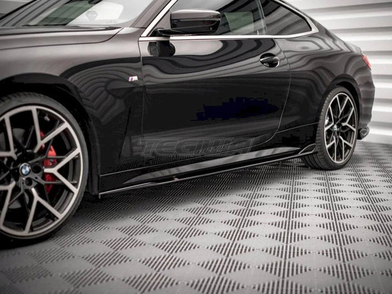 Maxton Design Side Skirts Diffusers V.2 BMW 4-Series M-pack G22 2020-