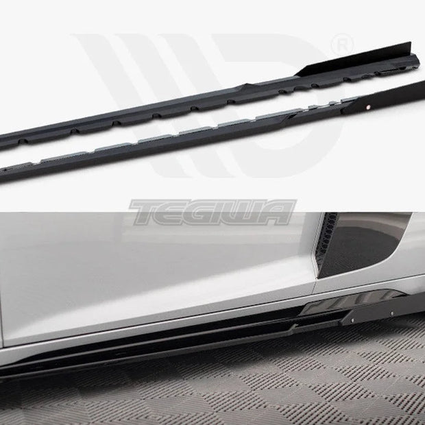 Maxton Design Side Skirts Diffusers V.2 + Flaps Audi R8 Mk2 Facelift