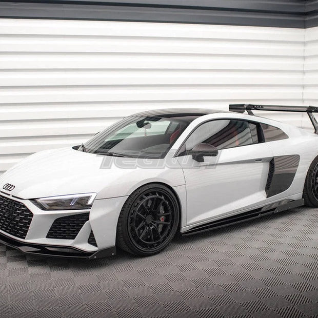 Maxton Design Side Skirts Diffusers V.2 + Flaps Audi R8 Mk2 Facelift