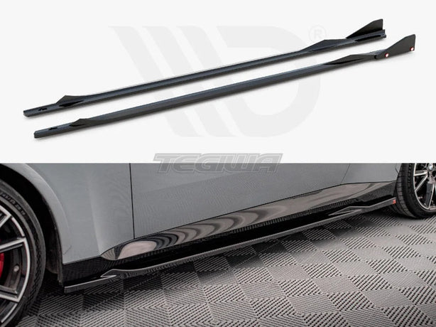 Maxton Design Side Skirts Diffusers V.2 + Flaps BMW 2-Series Coupe M-Pack M240i G42