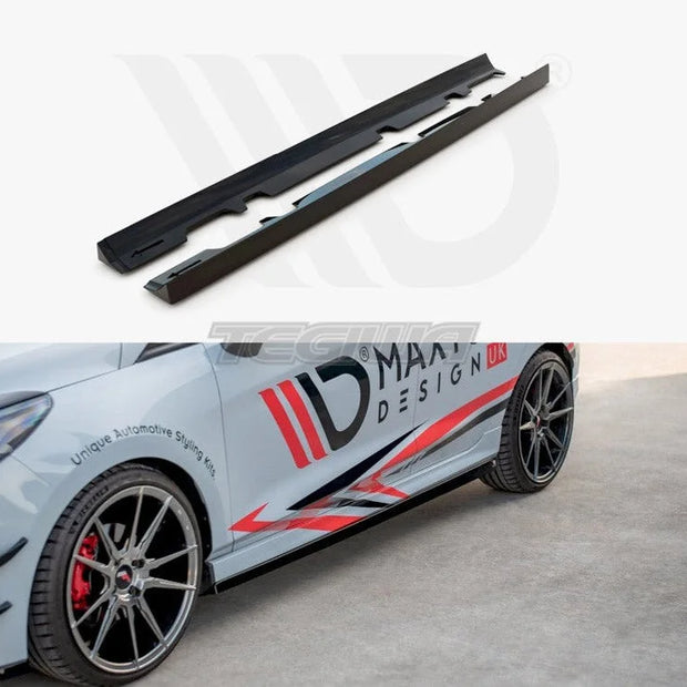 Maxton Design Side Skirts Diffusers V.2 Ford Fiesta MK8 ST ST-Line
