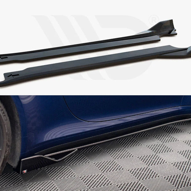 Maxton Design Side Skirts Diffusers V.2 Porsche 911 Carrera Aero 992