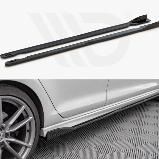 Maxton Design Side Skirts Diffusers V.2 Volkswagen Golf R MK7 13-16