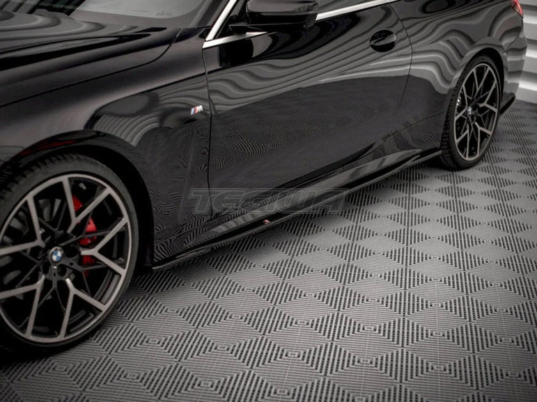 Maxton Design Side Skirts Diffusers V.3 BMW 4-Series M-pack G22 2020-