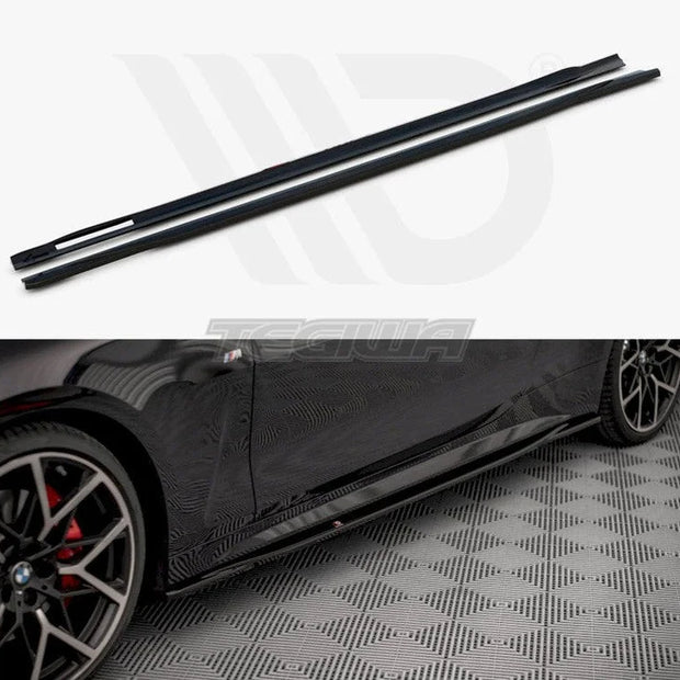 Maxton Design Side Skirts Diffusers V.3 BMW 4-Series M-pack G22 2020-
