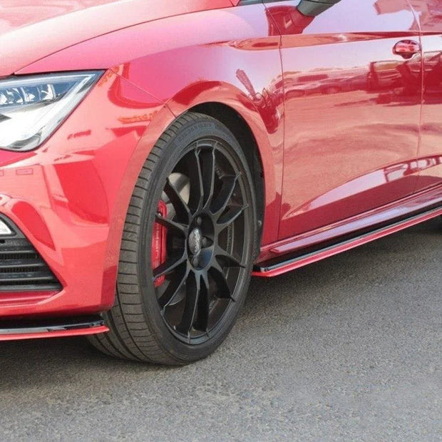 Maxton Design Side Skirts Diffusers V.3 Seat Leon MK3 Cupra FR Facelift 13-19