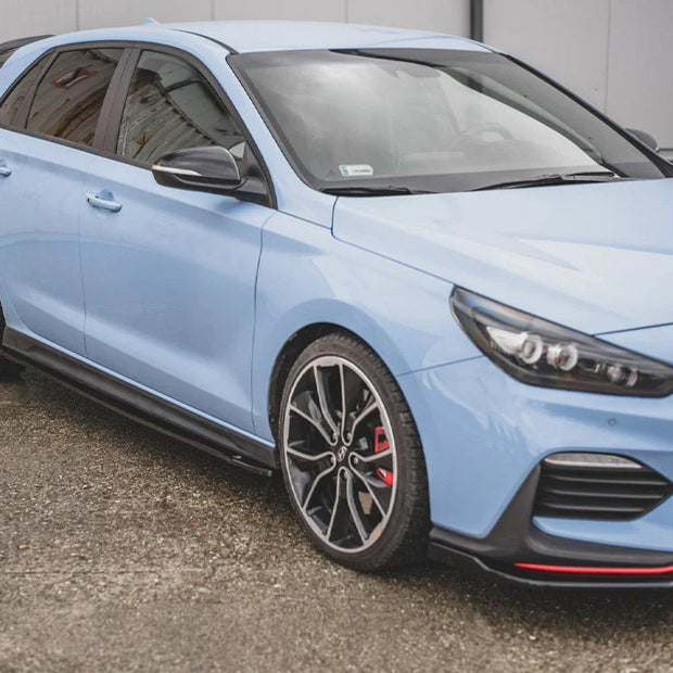 Maxton Design Side Skirts Diffusers V.4 Hyundai I30 N MK3 FL Hatchback Fastback 2017-