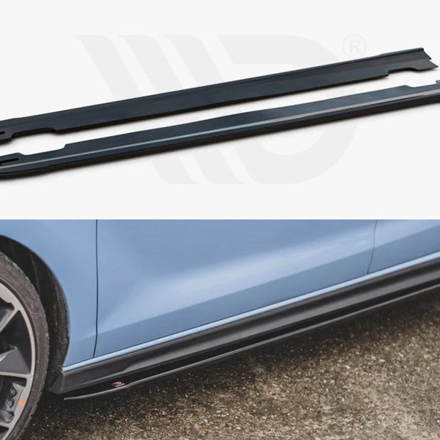 Maxton Design Side Skirts Diffusers V.4 Hyundai I30 N MK3 FL Hatchback Fastback 2017-