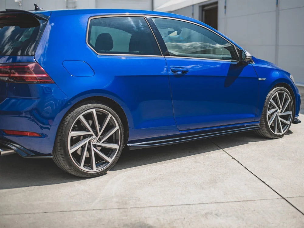 Maxton Design Side Skirts Diffusers V.4 Volkswagen Golf 7 R GTI Facelift 17-19
