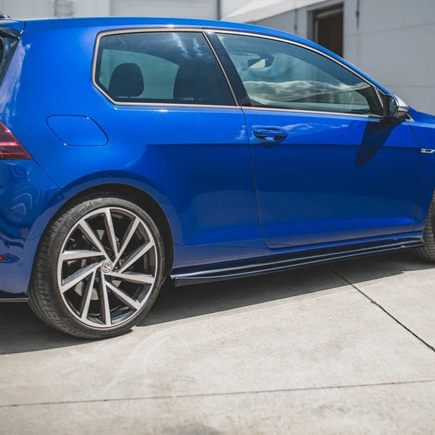 Maxton Design Side Skirts Diffusers V.4 Volkswagen Golf 7 R GTI Facelift 17-19