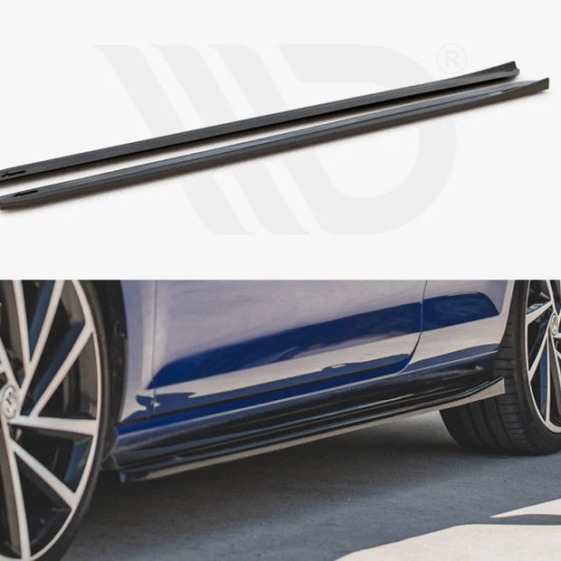 Maxton Design Side Skirts Diffusers V.4 Volkswagen Golf 7 R GTI Facelift 17-19