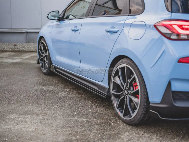 Maxton Design Side Skirts Diffusers V.5 Hyundai I30 N MK3 FL Hatchback Fastback 2017-